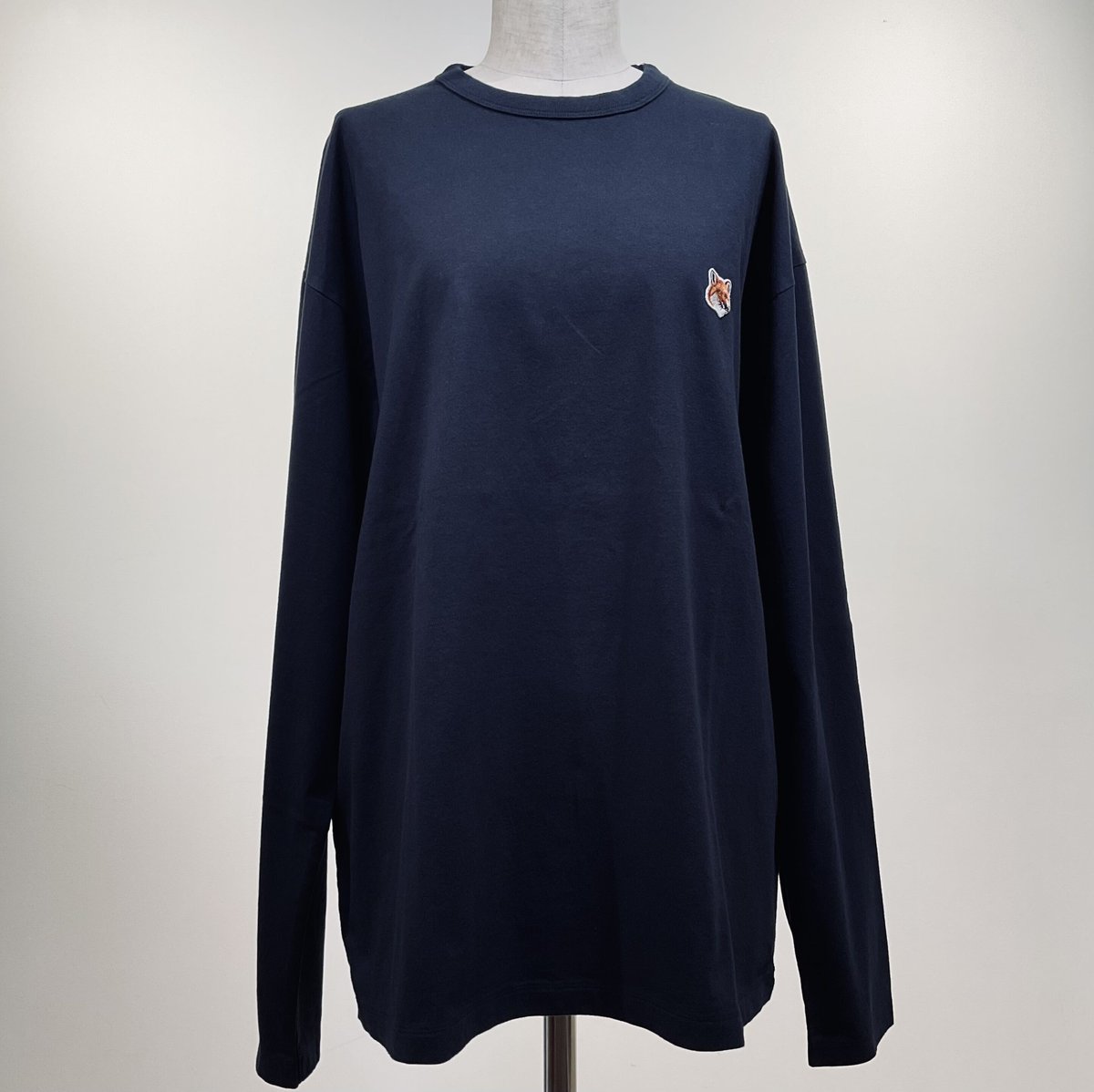 MAISONKITSUNE フォックスヘッドパッチロングスリーブTシャツ ユニ