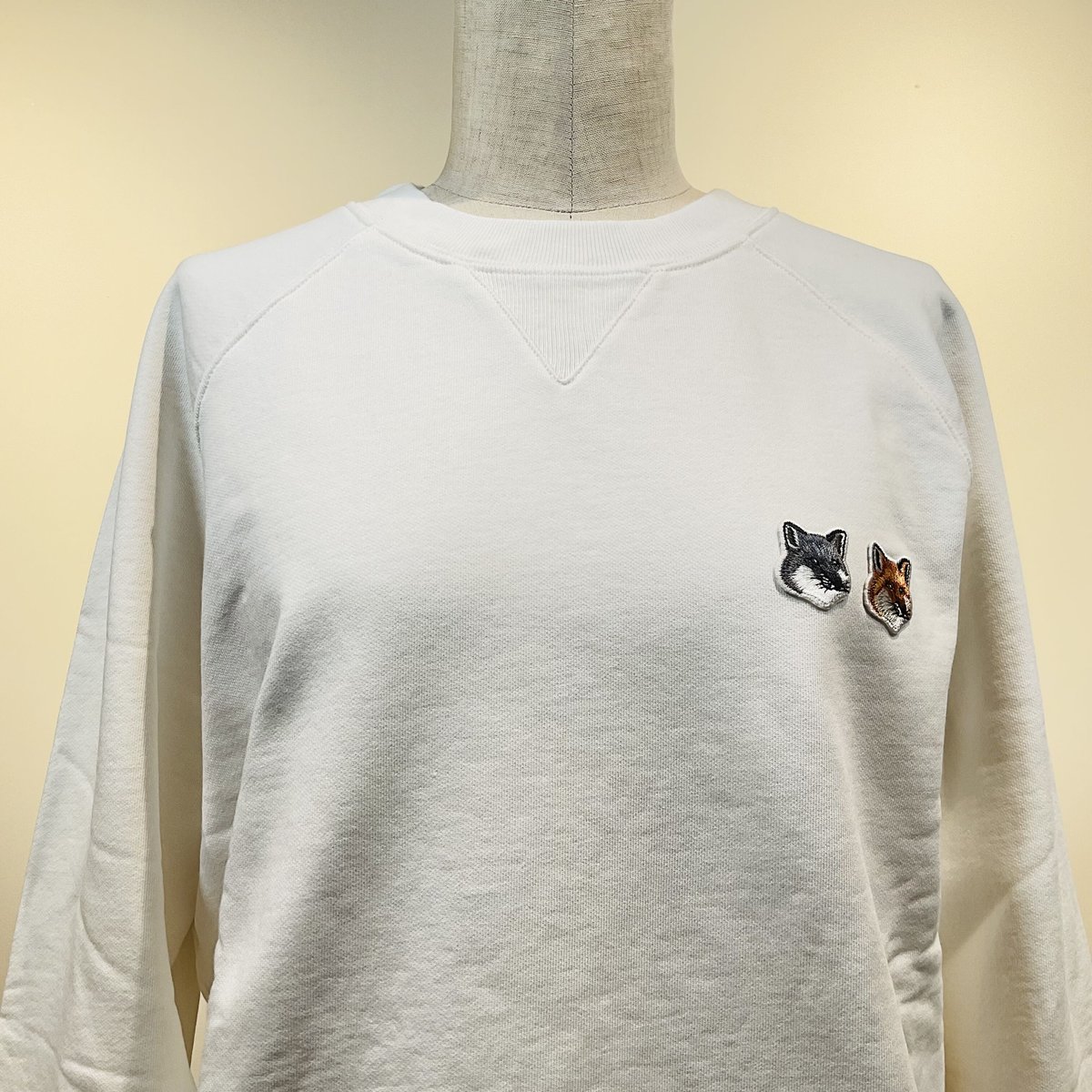 MAISONKITSUNE ダブルフォックスヘッドパッチクラシック