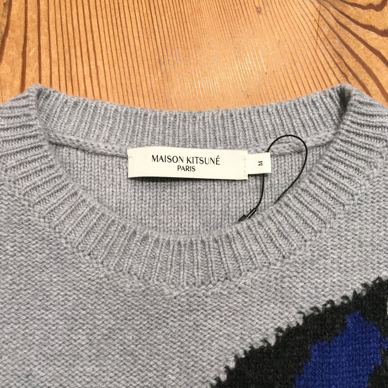 MAISON KITSUNE メゾンキツネ BIG FOX HEAD JACQUARD PUL 