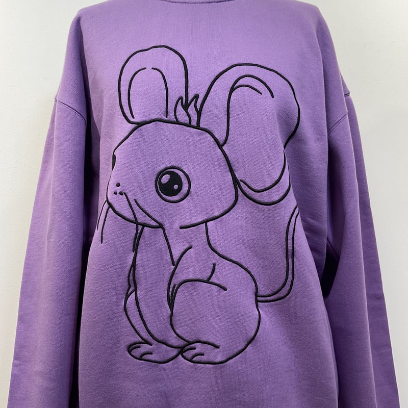 JWANDERSON マウスエンブロイダリースウェットシャツ ユニセックス 