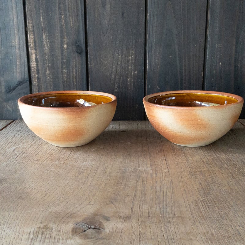 ボウル(5寸/約15㎝)飴・外焼締め(05) | 出西窯 on-line STORE ボウル(5寸/約15㎝)飴・外焼締め(05) | 出西窯 on-line STORE