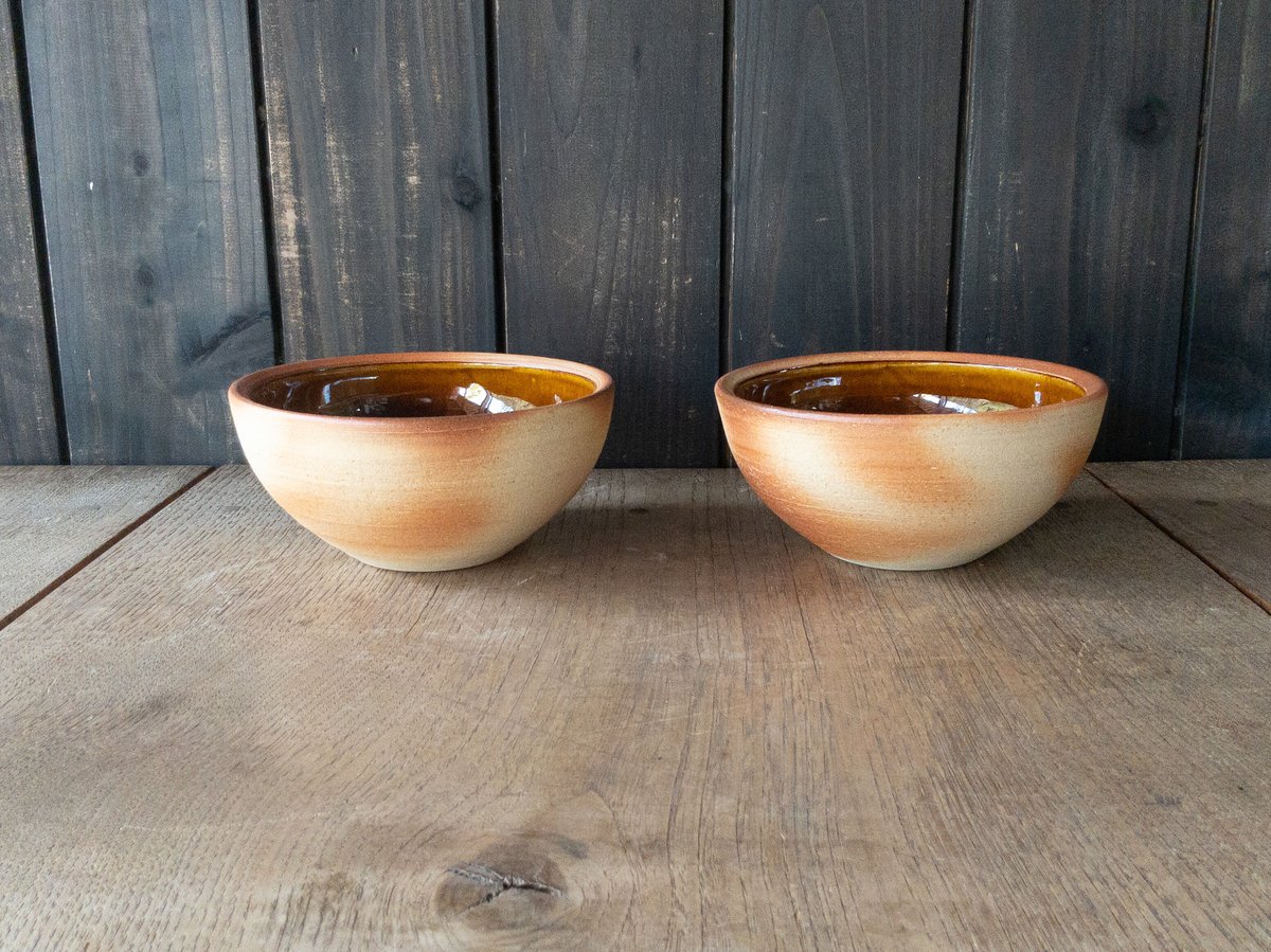 ボウル（5寸／約15㎝）飴・外焼締め（05） | 出西窯 on-line STORE