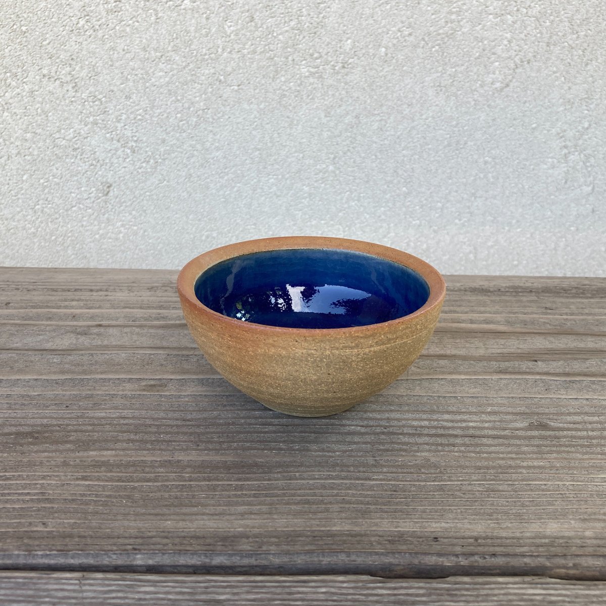 ボウル（4寸／約12cm）呉須・外焼締め （05） | 出西窯 on-line STORE