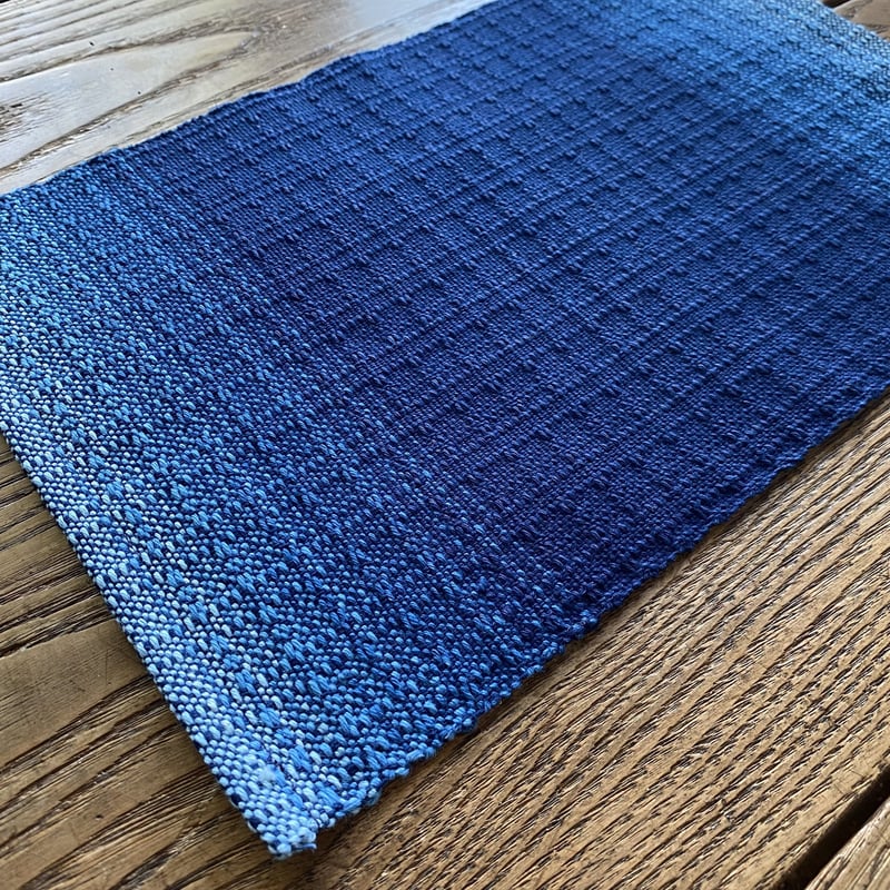 藍染 花風通織 ティーマット グラデーション （a-2） | 出西窯 on-line