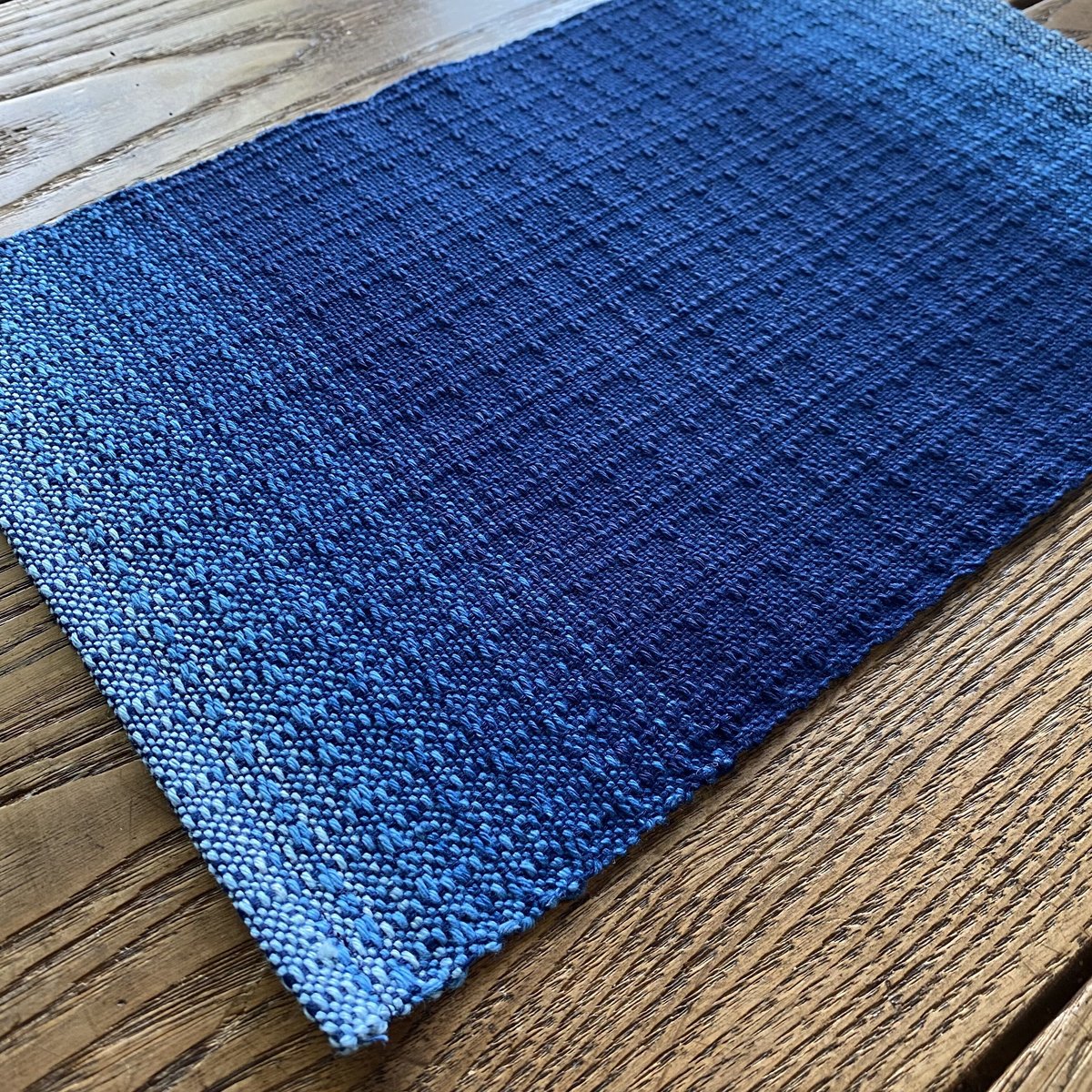 藍染 花風通織 ティーマット グラデーション （a-2） | 出西窯 on-line