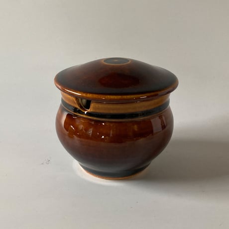 出西窯　黒飴角蓋付 CATEGORY 砂糖壺 | 出西窯 on-line STORE