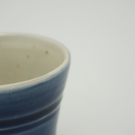 フリーカップ　呉須（口径約9cm・高さ約10cm)　（03）