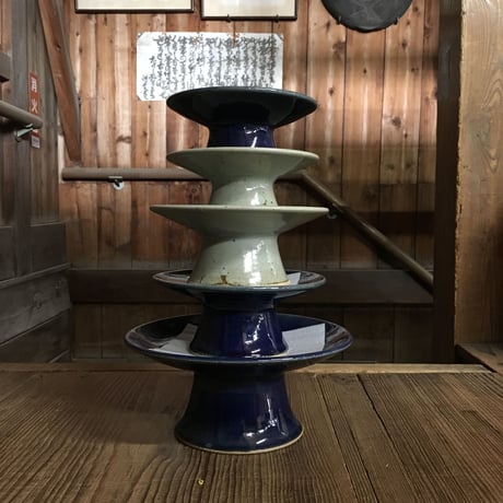 コンポート（5寸／約15cm・高さ約6～6.5cm）呉須　（04）