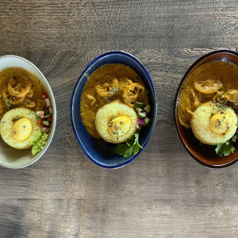 ロクロ楕円深皿（7寸／約26cm×18cm） 呉須 （03） | 出西窯 on-line S