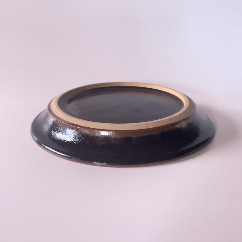 パン皿（7寸／約21cm）黒 （07） | 出西窯 on-line STORE