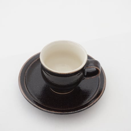 コーヒー碗・皿　黒　（01）
