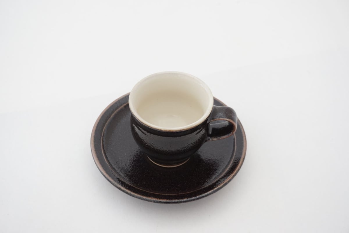 出西窯コーヒー茶碗５客 出西窯】コーヒー碗皿 ふち呉須 - 民藝のある暮し「手しごと」