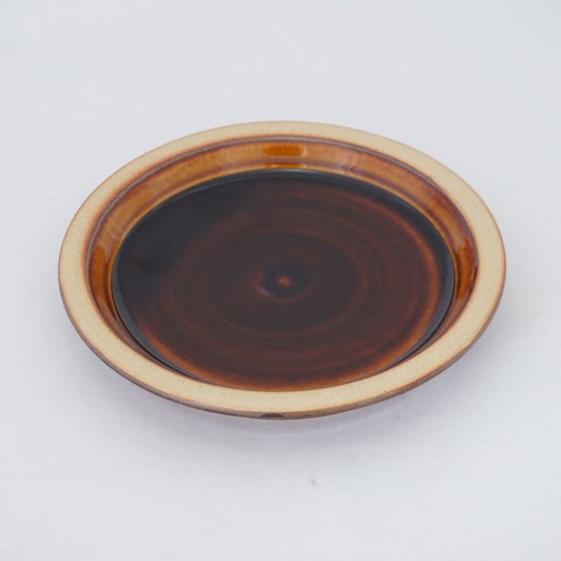 パン皿（7寸／約21cm）飴 （07） | 出西窯 on-line STORE