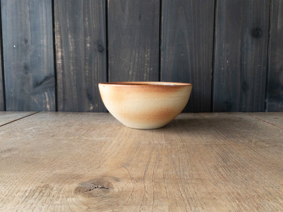 ボウル（5寸／約15㎝）飴・外焼締め（05） | 出西窯 on-line STORE