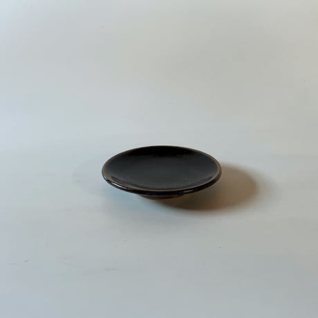 平皿（3.5寸／約10.5㎝）黒　（03）