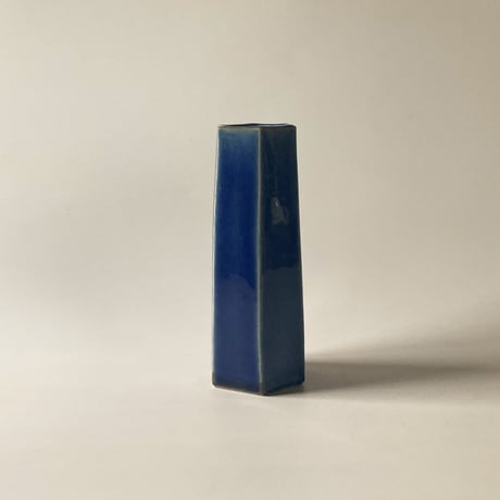 面取筒花入（小　高さ約18cm）呉須＜限定3＞（08）