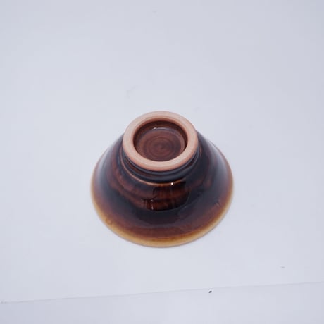 ご飯茶碗（小　口径約11.5cm・高さ約6cm）飴　（08）