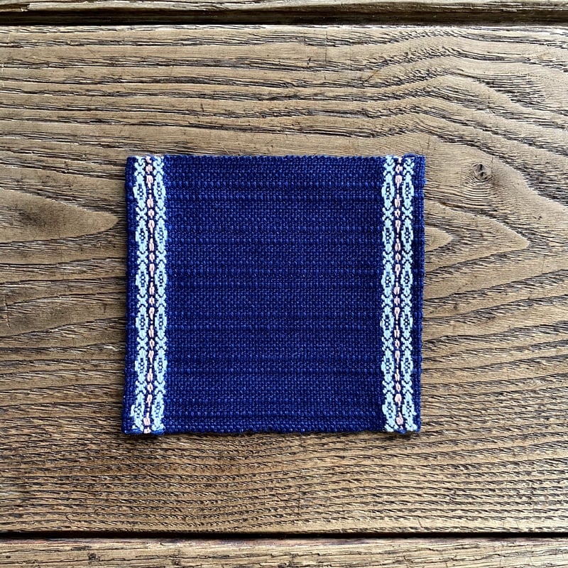 オーガニックコットン　藍染　先織花織 fifu オーガニックコットンガーゼストール 本藍染め（メール便で