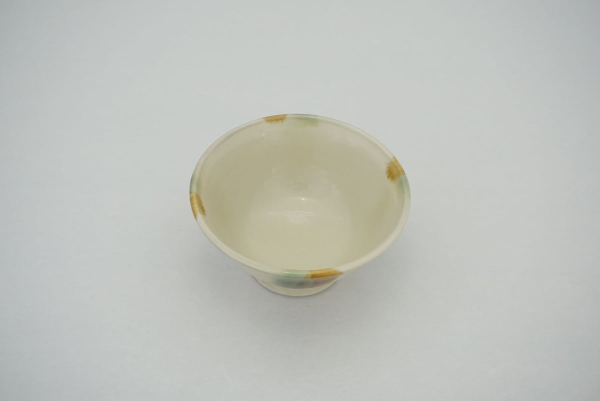 ご飯茶碗（大 口径約12.5cm・高さ約6.5cm）三彩 （08） | 出西窯 on
