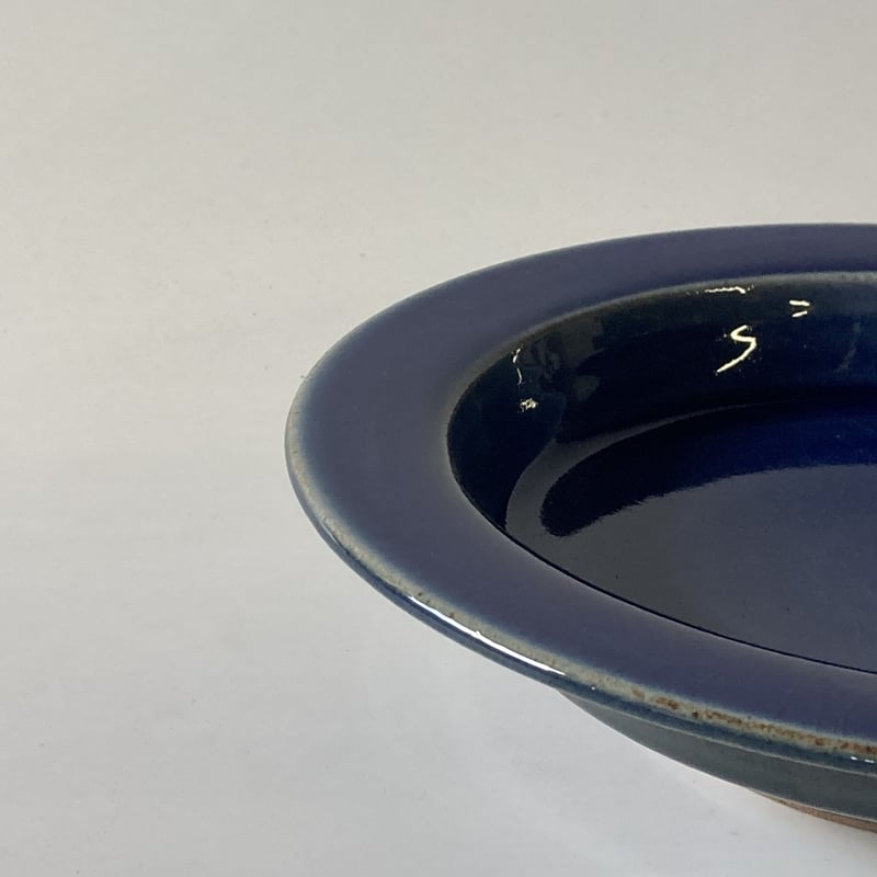 イタリー皿（7寸／約21㎝）呉須 （02） | 出西窯 on-line STORE
