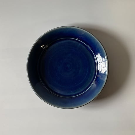 縁付平皿（7寸／約21㎝）呉須　（12）