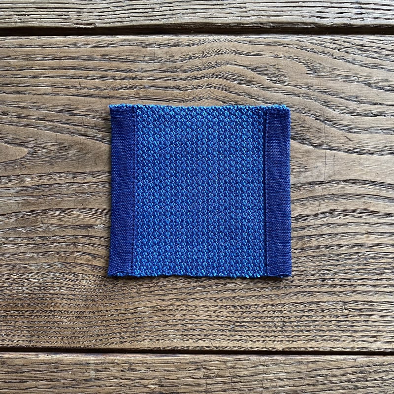 藍染 最小風通織 コースター 納戸 （e-6-6） | 出西窯 on-line STORE