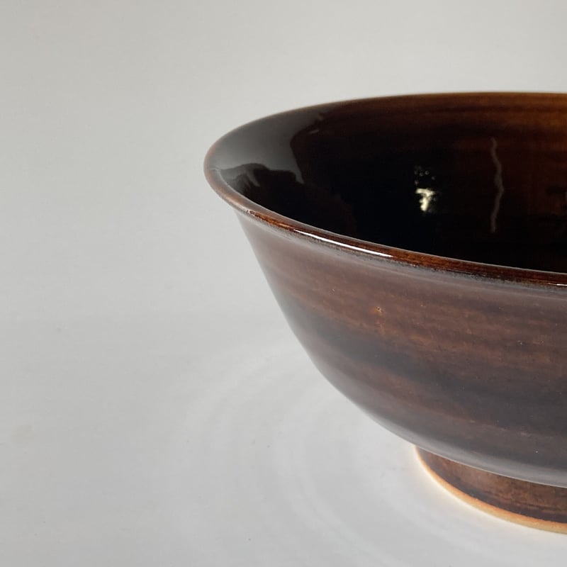 どんぶり 丼鉢（6寸／約18～19㎝）内外飴 （08） | 出西窯 on-line STORE