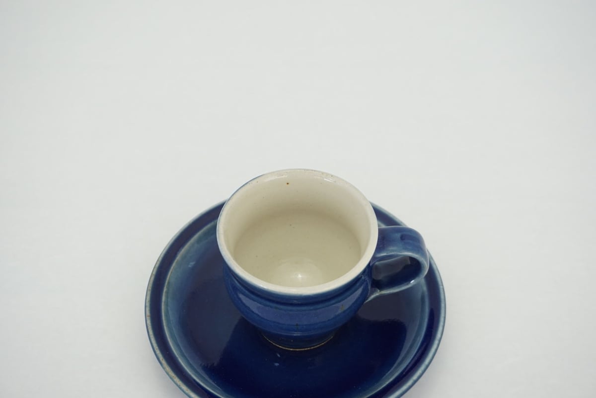 コーヒー碗・皿 呉須 （01） | 出西窯 on-line STORE