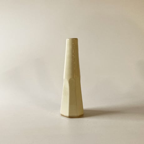 下面取筒花入（小　高さ約18cm）白（08）
