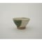 ご飯茶碗（豆　口径約10.6cm・高さ約6cm）緑掛け流し／ぼたん刷毛目　（09）