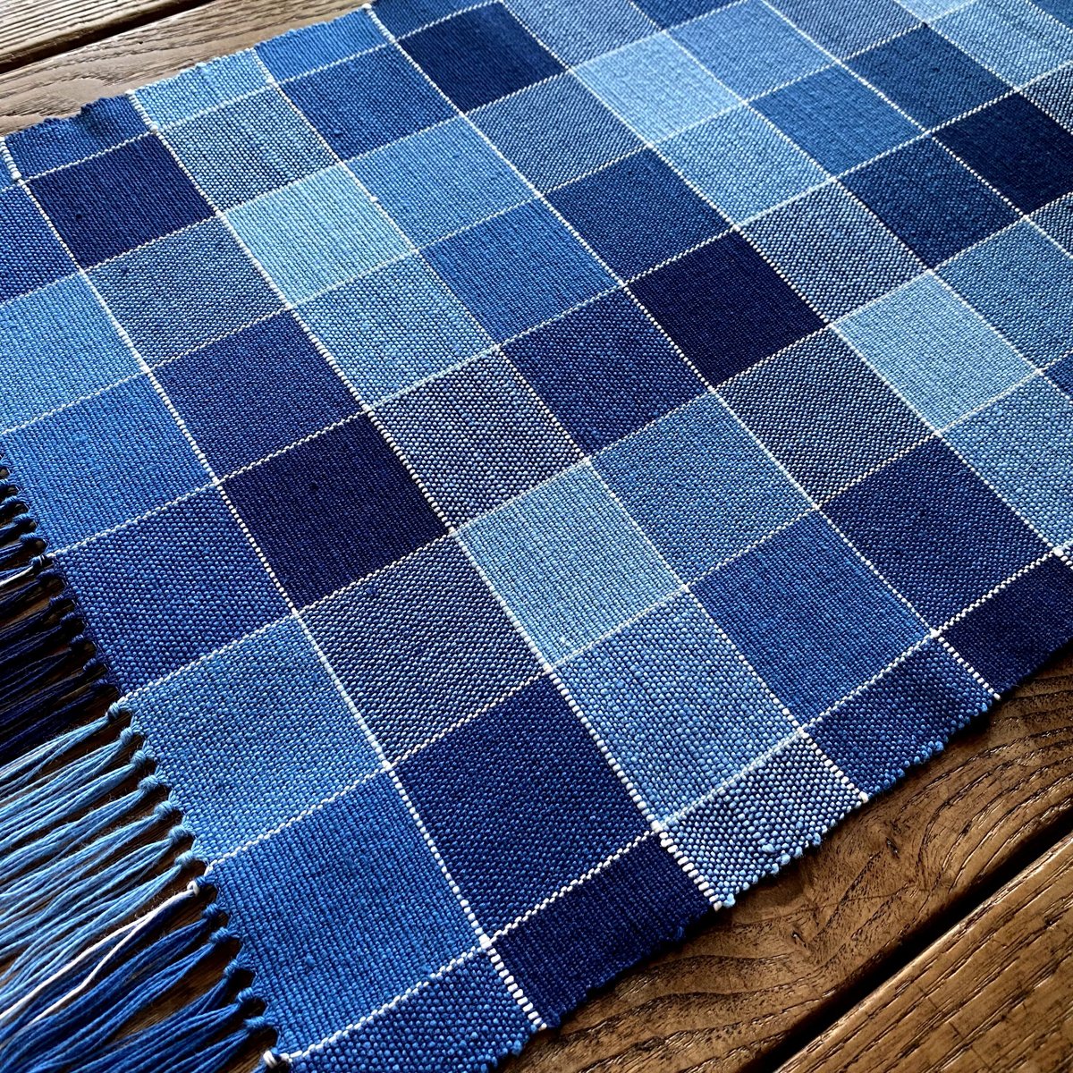 藍染 平織 テーブルセンター(約32cm×45cm) （i-3） | 出西窯 on-line