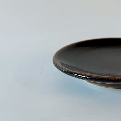 平皿（3.5寸／約10.5㎝）黒　（03）