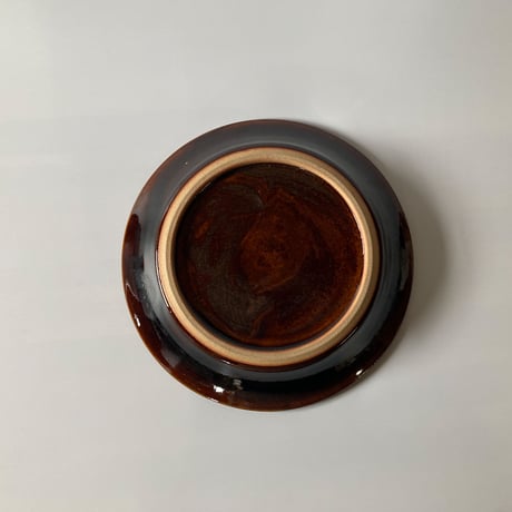 縁付平皿（7寸／約21㎝）飴　（12）