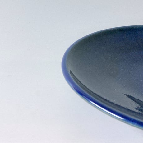 平皿（8寸／約24cm）呉須　（04）