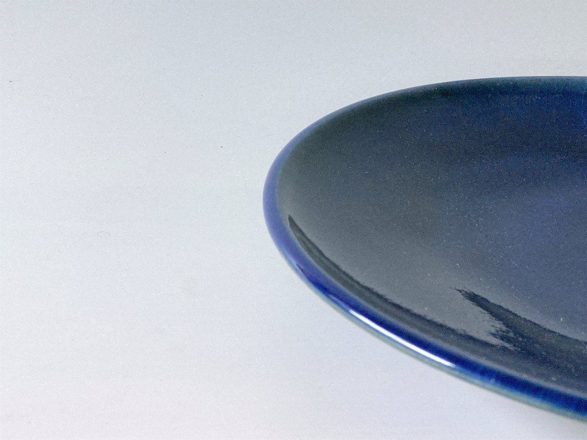 平皿（8寸／約24cm）呉須 （04） | 出西窯 on-line STORE