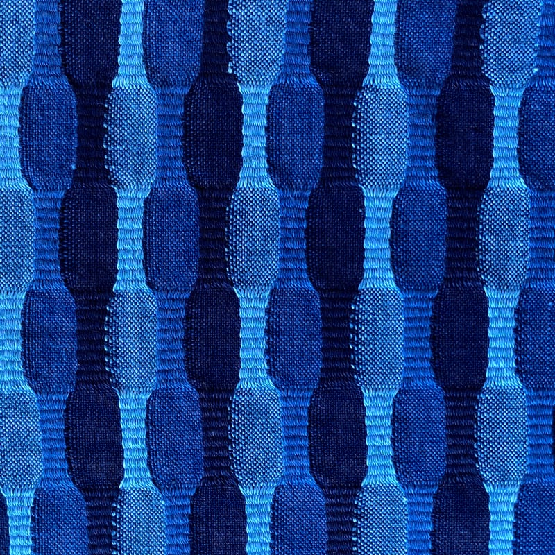 藍染 市松織 花瓶敷き(中) 3色 紺×納戸×水浅葱 (b-1-2) | 出西窯 on 藍染 市松織 花瓶敷き(中) 3色 紺×納戸×水浅葱 (b-1-2) | 出西窯 on