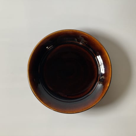縁付平皿（7寸／約21㎝）飴　（12）
