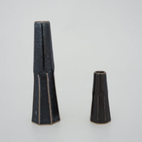 下面取筒花入（大　高さ約22～23cm）黒（08）