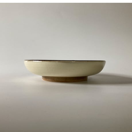 おでん皿（6寸／約18㎝）白縁鉄巻　（08）