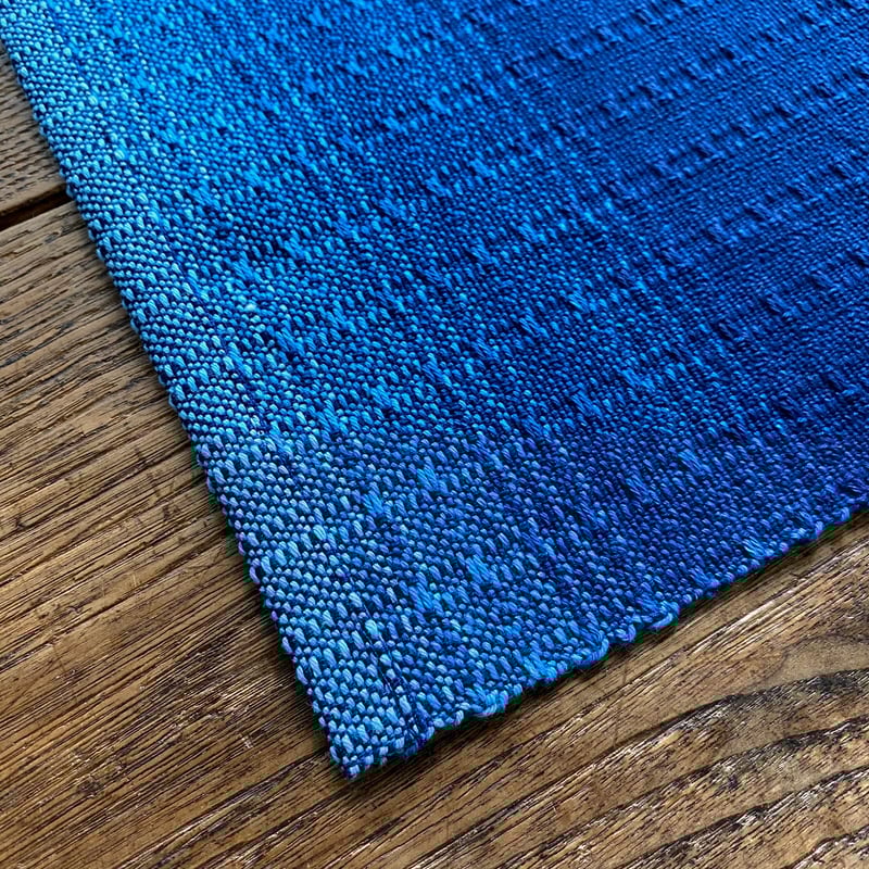 藍染 花風通織 ランチョンマット グラデーション （a-4） | 出