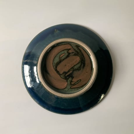 平皿（8寸／約24cm）呉須　（04）