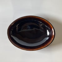 ロクロ楕円深皿（7寸／約26cm×18cm） 飴　（03）