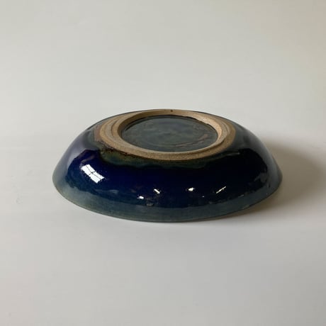 ロクロ楕円深皿（7寸／約26cm×18cm）  呉須　（03）