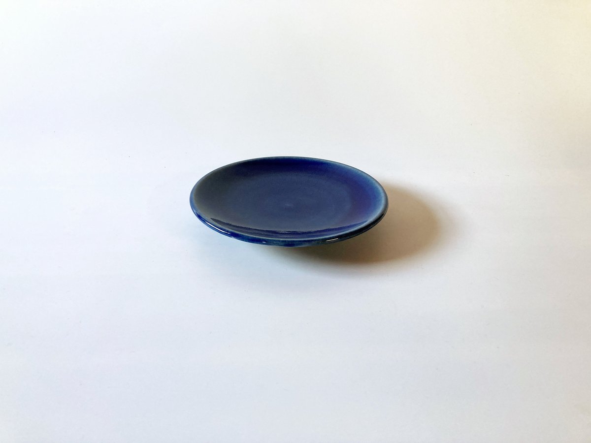 平皿（5寸／約15㎝）呉須 （04） | 出西窯 on-line STORE