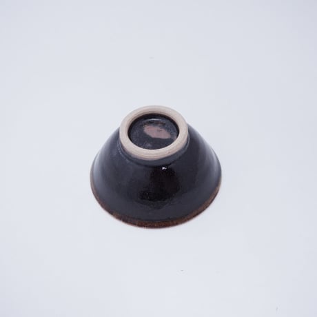 ご飯茶碗（小　口径約11.5cm・高さ約6cm）黒　（08）