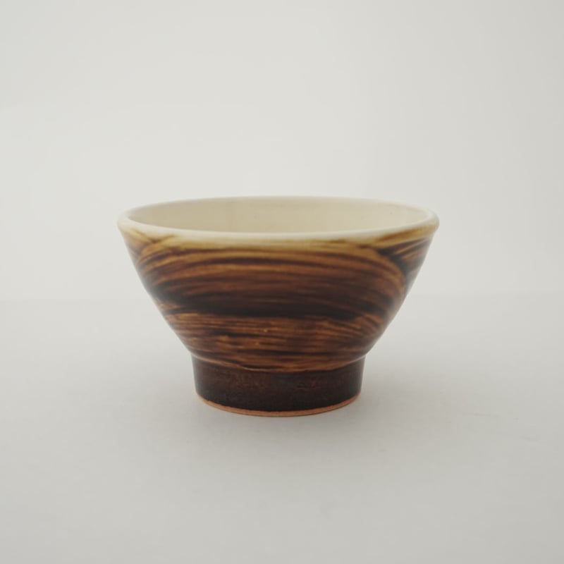 ご飯茶碗 楽天市場】飯高幸作 飯碗 小 白フチ茶 / kousha ceramic works