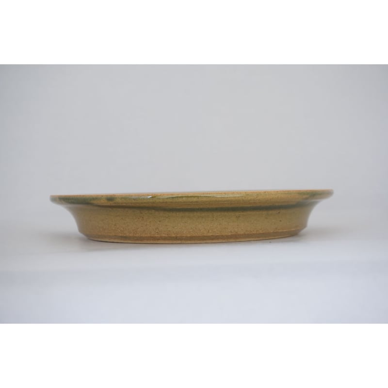 パン皿（7寸／約21cm）緑 （07） | 出西窯 on-line STORE
