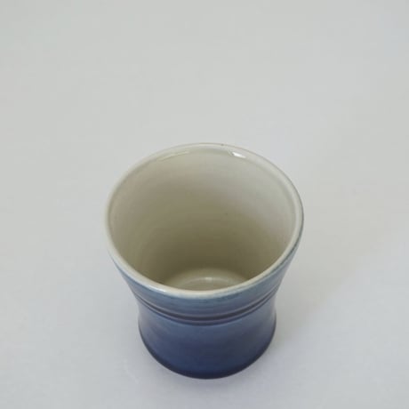 フリーカップ　呉須（口径約9cm・高さ約10cm)　（03）
