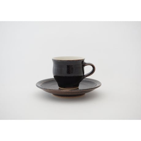 コーヒー碗・皿　黒　（01）