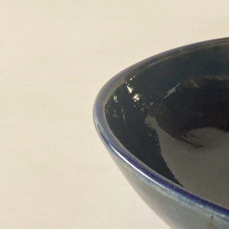 ロクロ楕円深皿（6寸／約22cm×15.5cm）  呉須　（03）